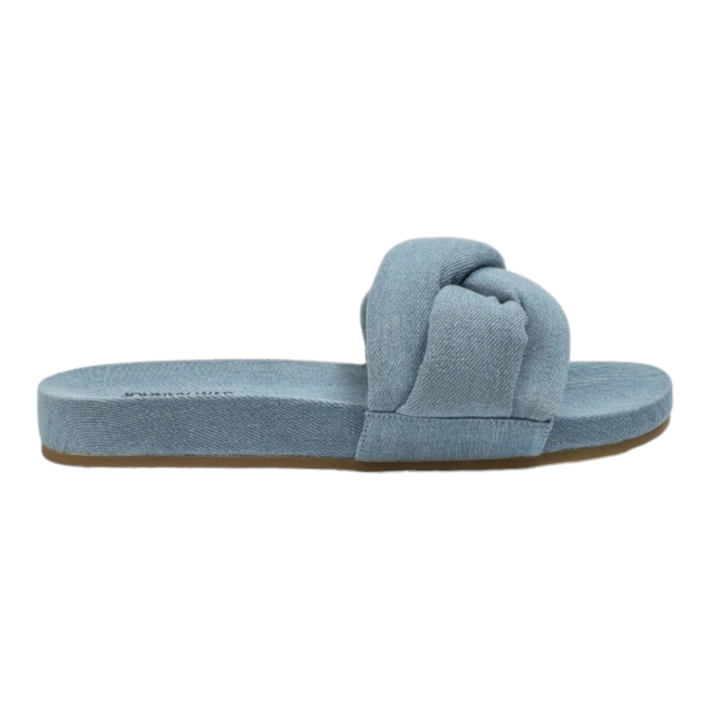 Johnny Was Blue Ojai Slip On Sandal Boho Chic New